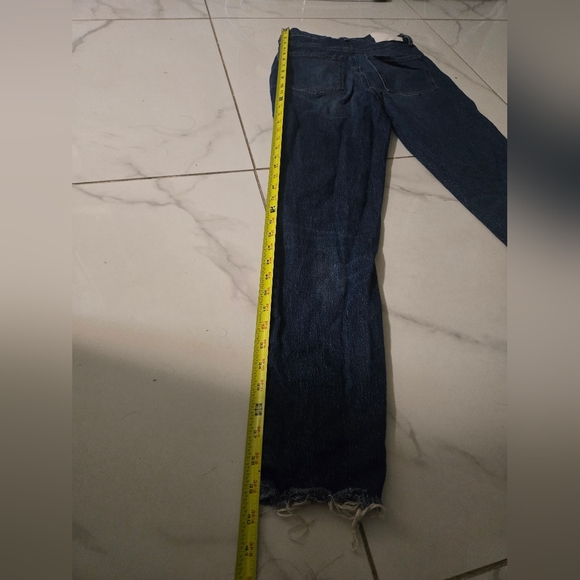 Jeans Express Size 28 High Rise | Dark Mixed Stylized and Low Unfrayed - Picture 11 of 13